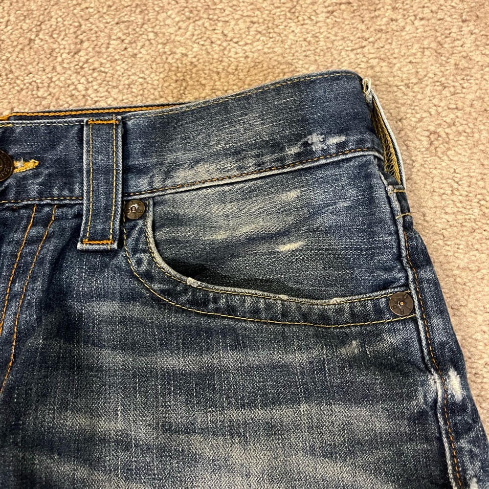 True Religion Women’s Ricky Relaxed Straight No Flap Jeans - Picture 4 of 12